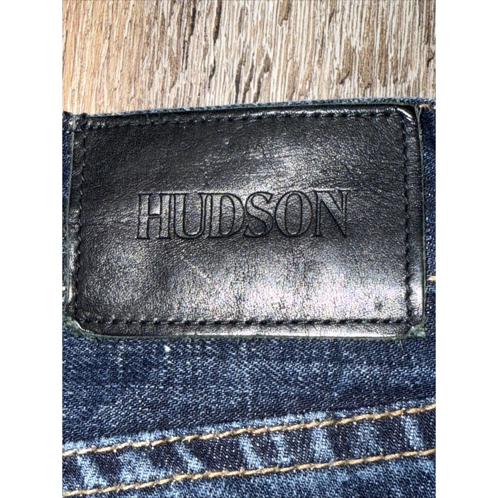 Hudson Blue Denim Jeans Men's Size 38 Button Fly Made In USA - Picture 4 of 14